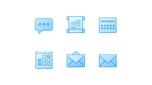 “Illustration of AI tools for business chatbot, design, messaging, scheduling, writing.”